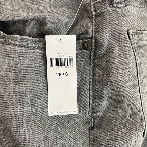 BANANA REPUBLIC SCULPT GREY SKINNY JEAN Size 6 office streetwear - Picture 4 of 6
